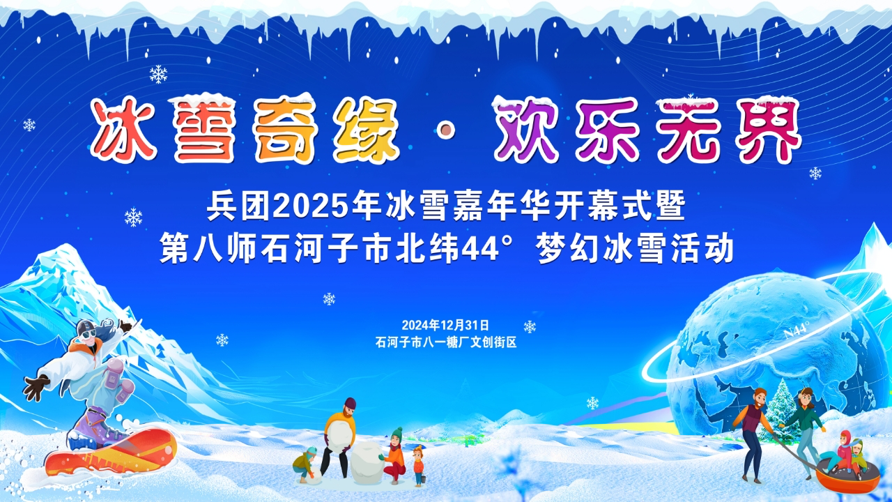 “冰雪奇缘·欢乐无界”兵团2025年冰雪嘉年华开幕
